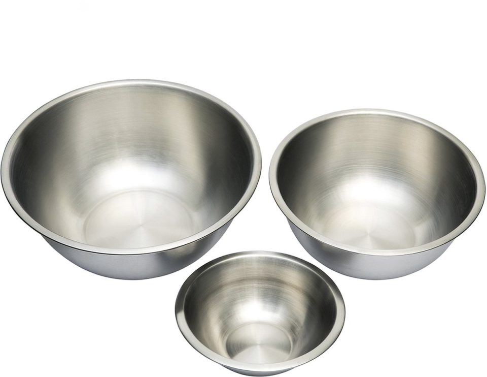 Brand New Cake beslagkom RVS Set/3