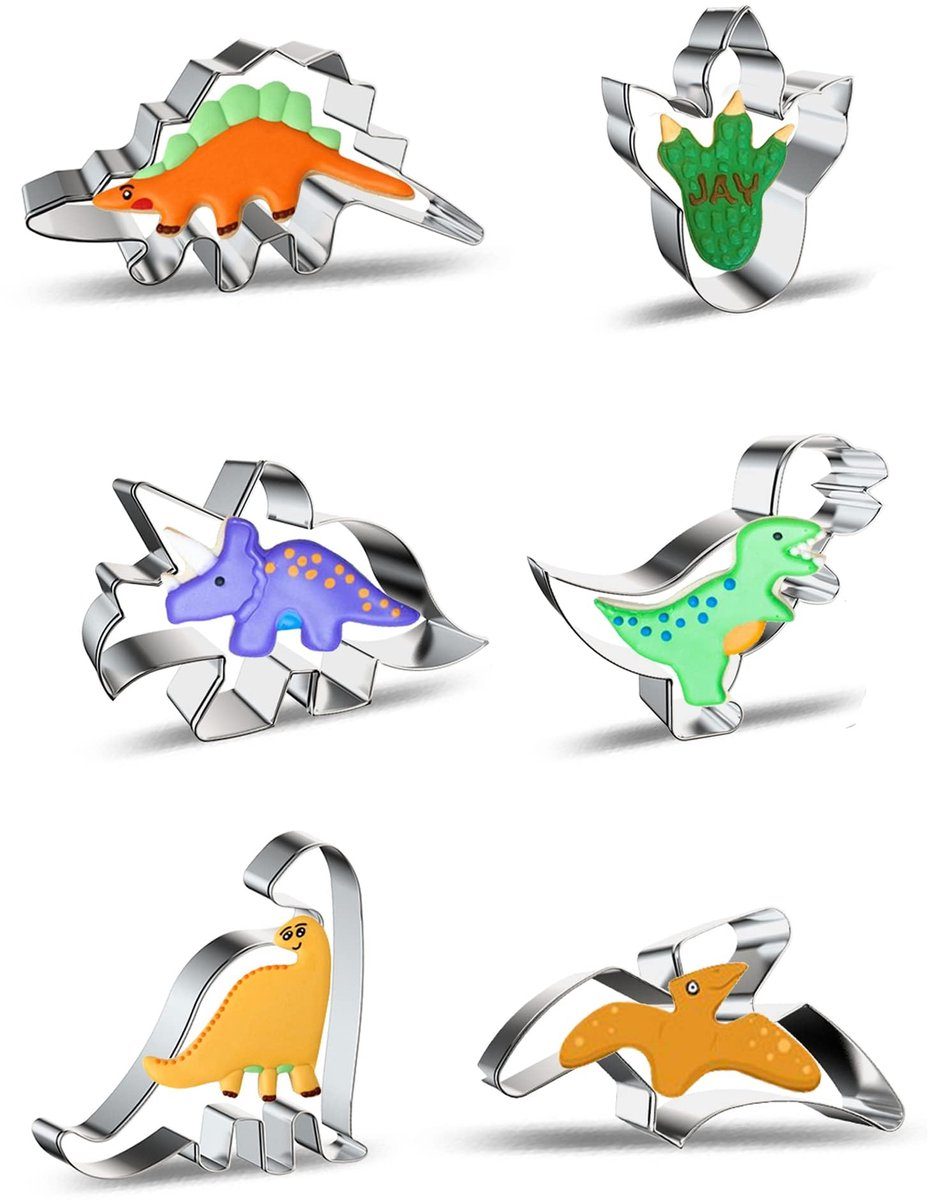 Masop Dinosaurus Koekjesvormset (6 stuks)