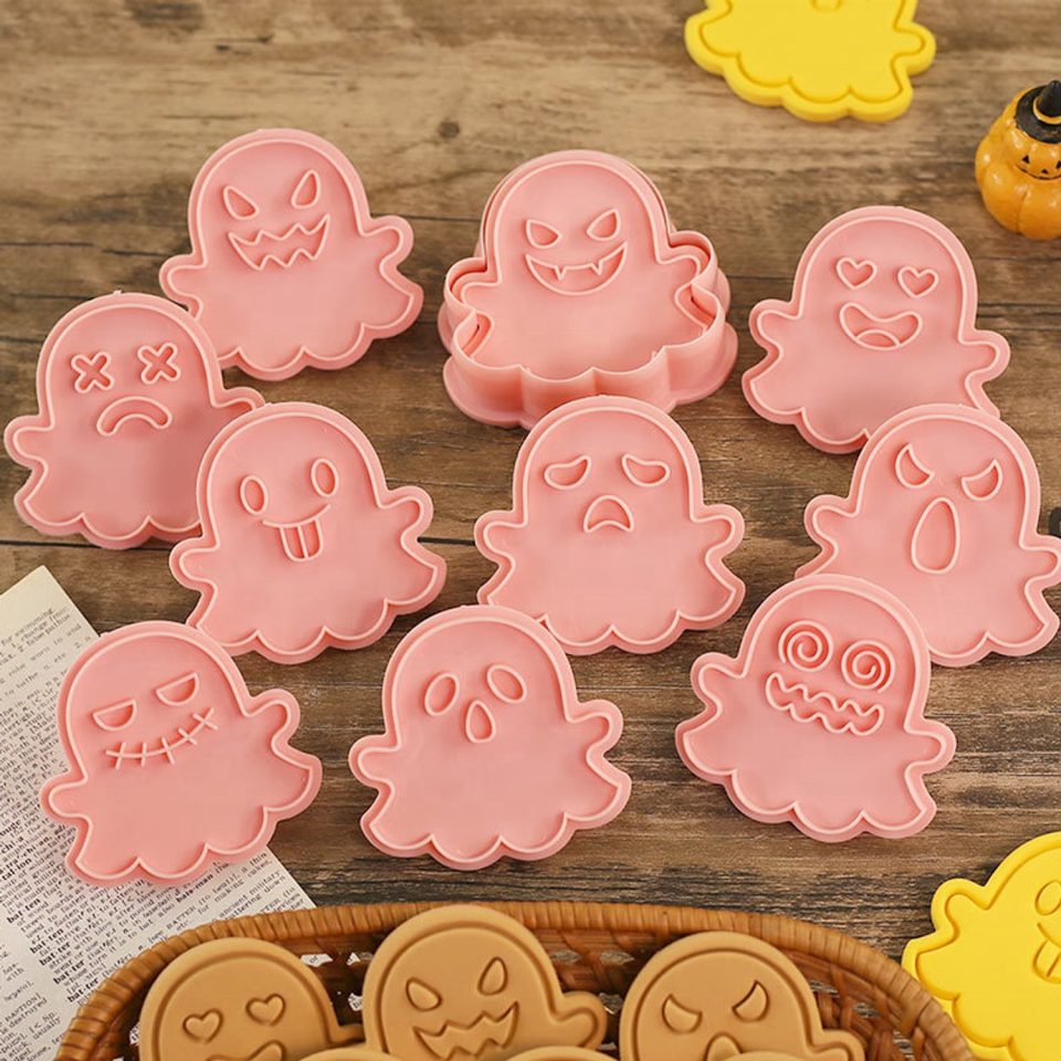 Without lemon Set van 10 Halloween Spookjes Koekjes vormen Cookie Cutter