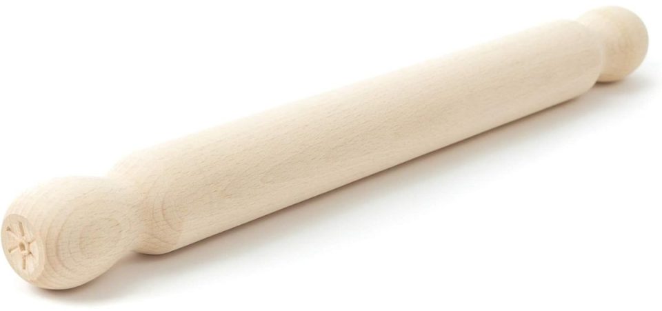 Famanu deegroller Franse houten Geschikt voor pizza, pasta en bladerdeeg Glad en licht ontwerp 40 cm