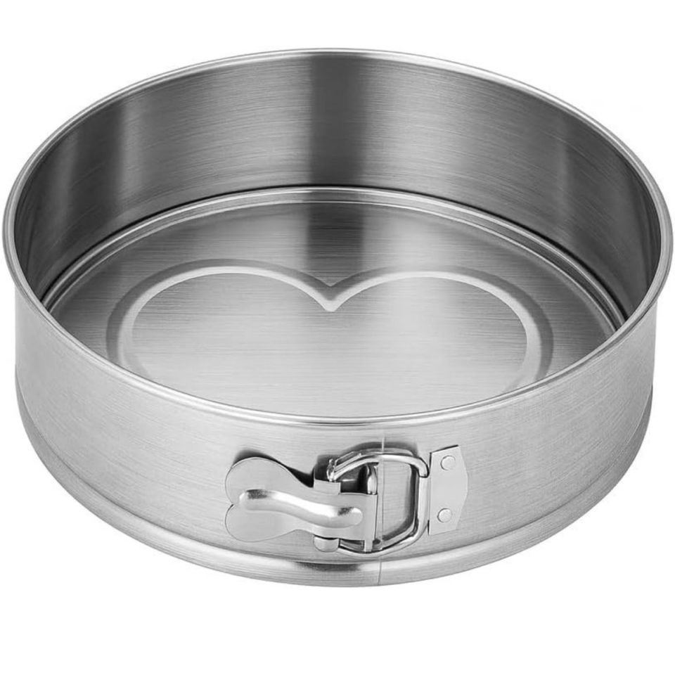 Famanu springvorm RVS Ø ongecoate ronde taartvorm 25 cm