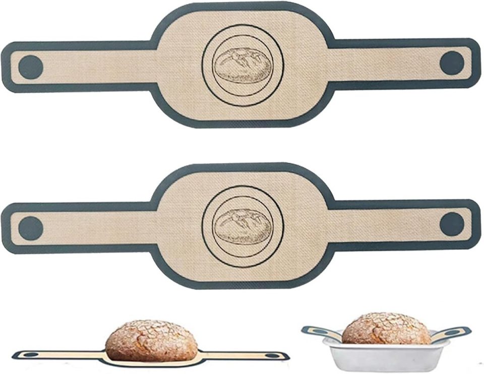 KZQ bakmatten siliconen voor brood ovenschaal en deeg 56 x 15 cm (2 stuks)