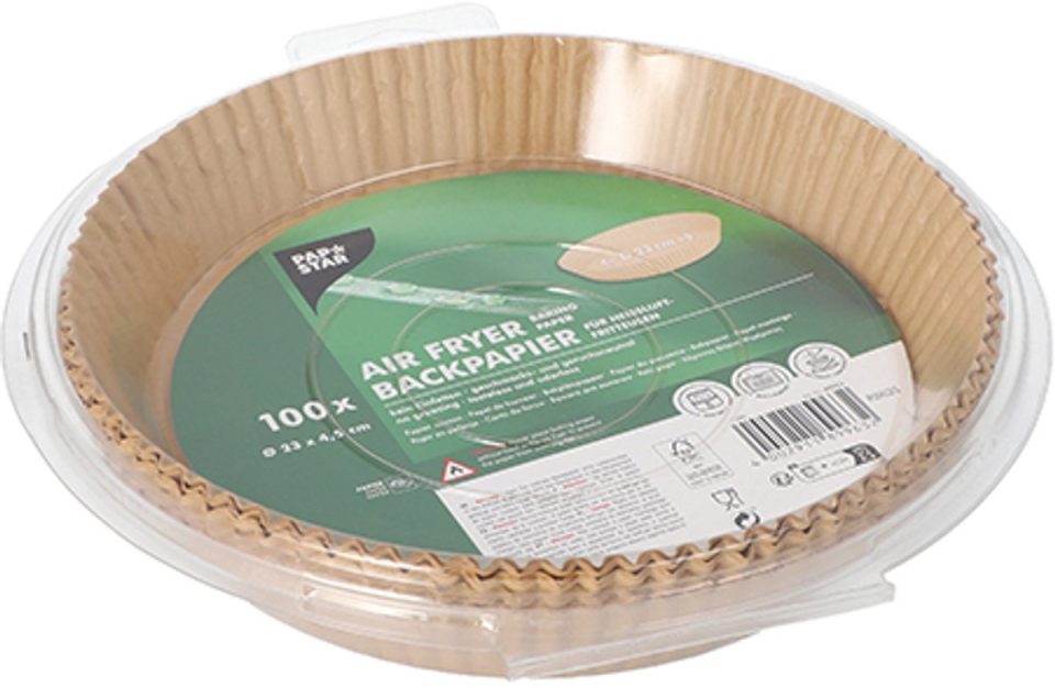 Papstar, 100 bakpapiertjes Ø · 23 cm 4,5 cm