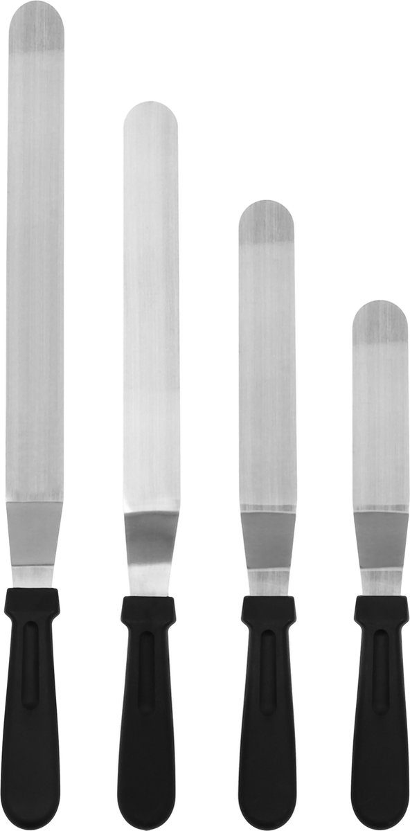 Krumble Paletmessenset Set van 4 Zwart