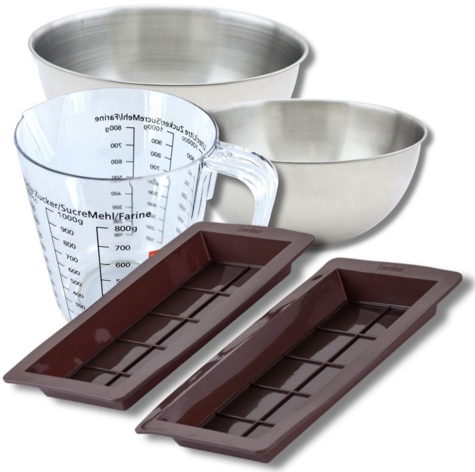 Zenker Bakkerset met 2 chocoladevormen uit Dubai
