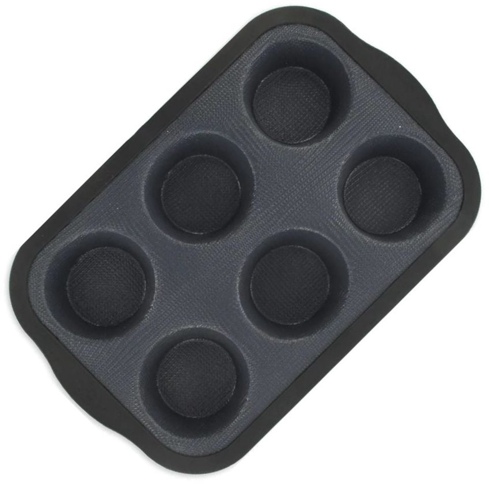 Zenker muffinvorm 6 holtes Siliconen glasvezel 28 x 18 cm