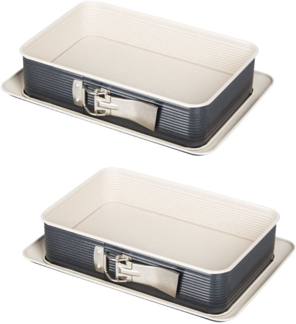 Zenker Set van 2 rechthoekige scharniervormen 28 x 18 cm