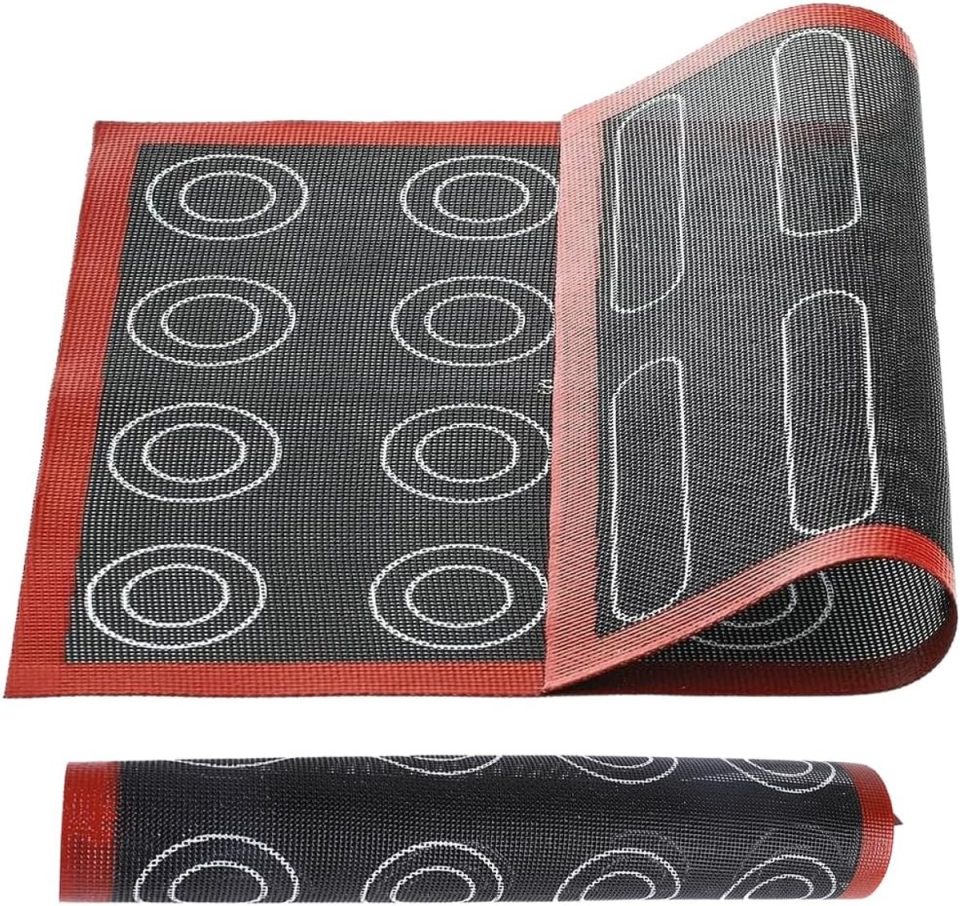 SNQ bakmatten 1 set macaron microperforatie 40 x 30 cm