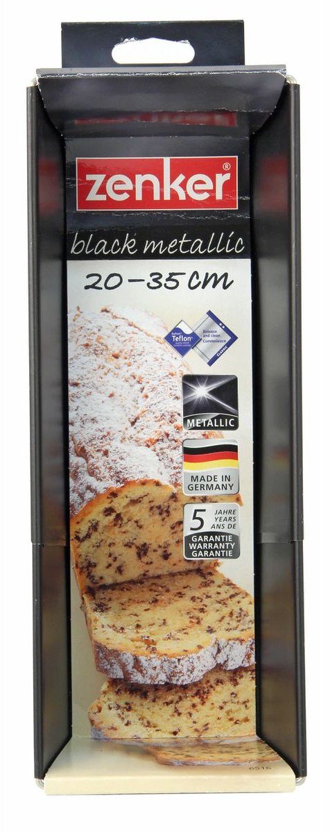 Zenker cakevorm Uitrekbare 20 tot Black Metallic 35 cm