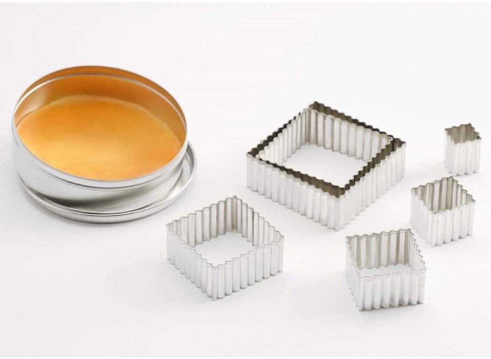 Thermohauser koekjesvormset (roestvrij staal) 5-delig 8,5 x 8,5 cm