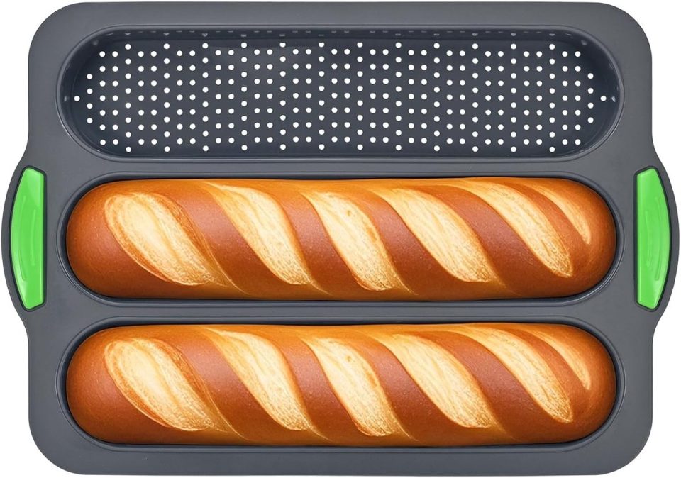 Famanu bakvorm Siliconen baguette met meerdere groeven