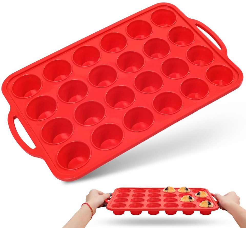 Unyqoos siliconen bakvorm voor 24 mini muffins