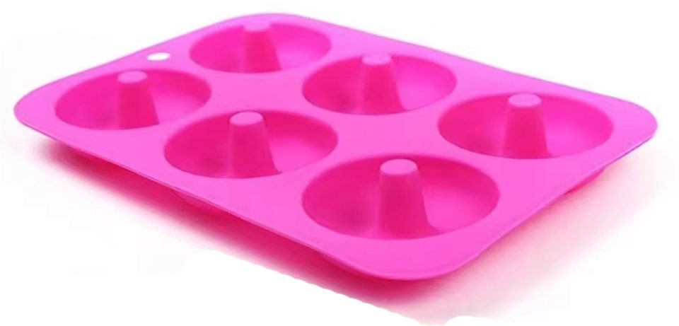 Chpn bakvorm Donut Roze 7 cm