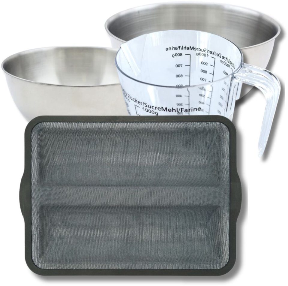 Zenker Bakset met bakvorm 2 mengkommen 36 x 26 cm