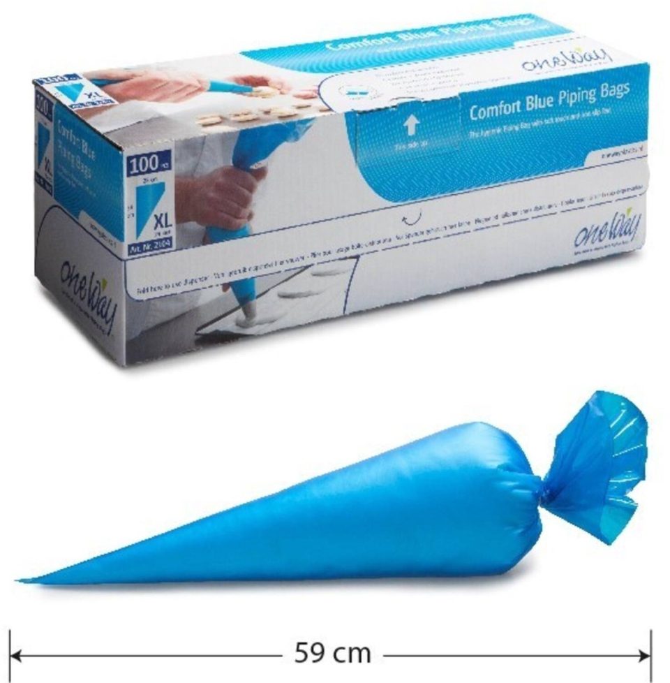 onewayplastics spuitzakken Wegwerp Cool Blue) 59 x 28 cm (100 stuks)