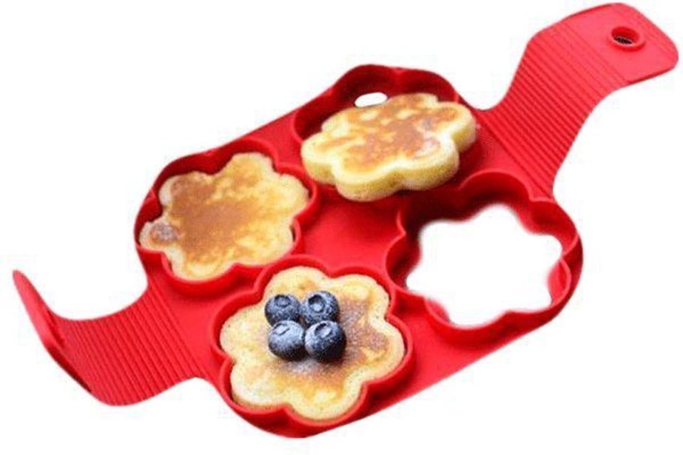 Finnacle bakvorm Pannekoekenvorm Eier vorm Bloem Flower shsaped Valentijnsdag Ontbijtje Bakken Bak vorm Mal Pancake mold Erg mold