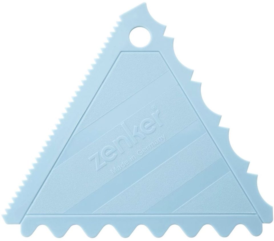 Zenker Driezijdige taartstrijker voor cake design Sweet Sensation