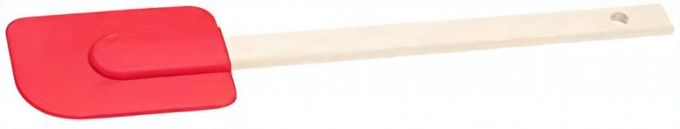 Patisse pannenlikker Siliconen/hout Rood 2-delig 27 cm