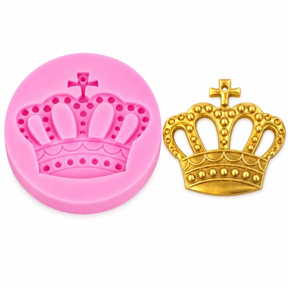 Ardran & Tookar bakvorm Fondant mal uitsteekvormpje taartdecoratie koningin kroon (1 stuks)
