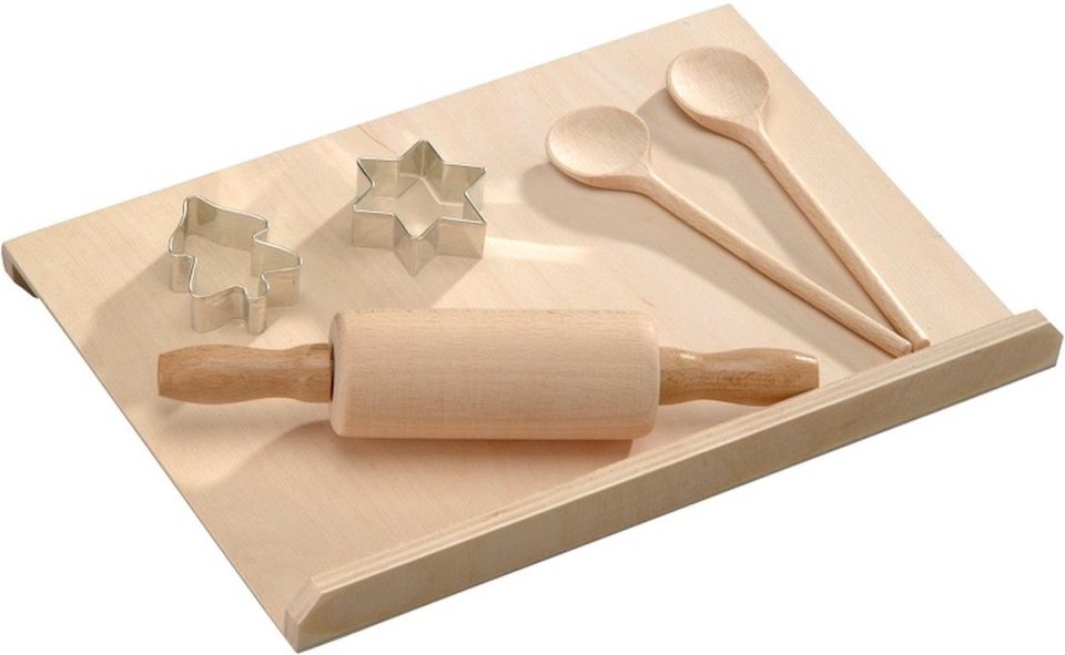Decopatent© 6-Delige FSC Beuken Houten Kinderbakset Kinder Taart