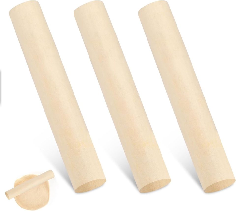 Famanu Set van van van 3 mini Franse deegrollers