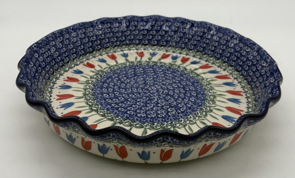 Bunzlau quichevorm keramiek Tulip Royal 26 cm