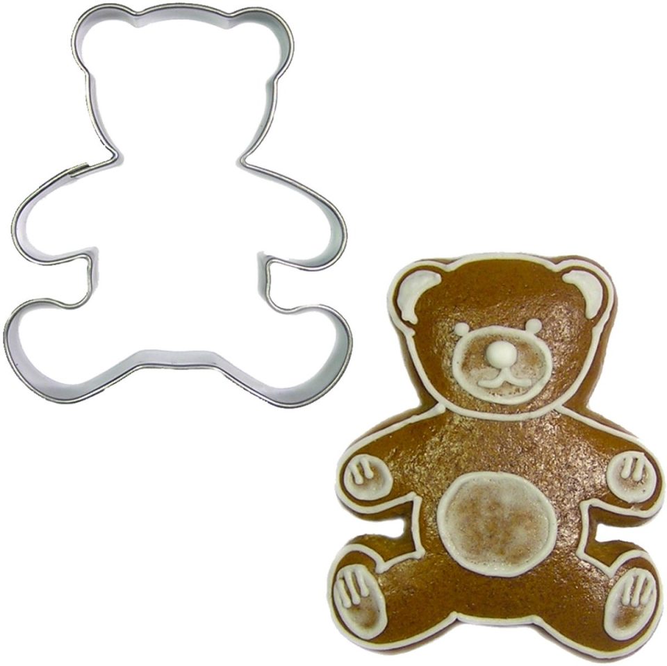 Brand New Cake uitsteekvorm Teddybeer RVS 6 cm