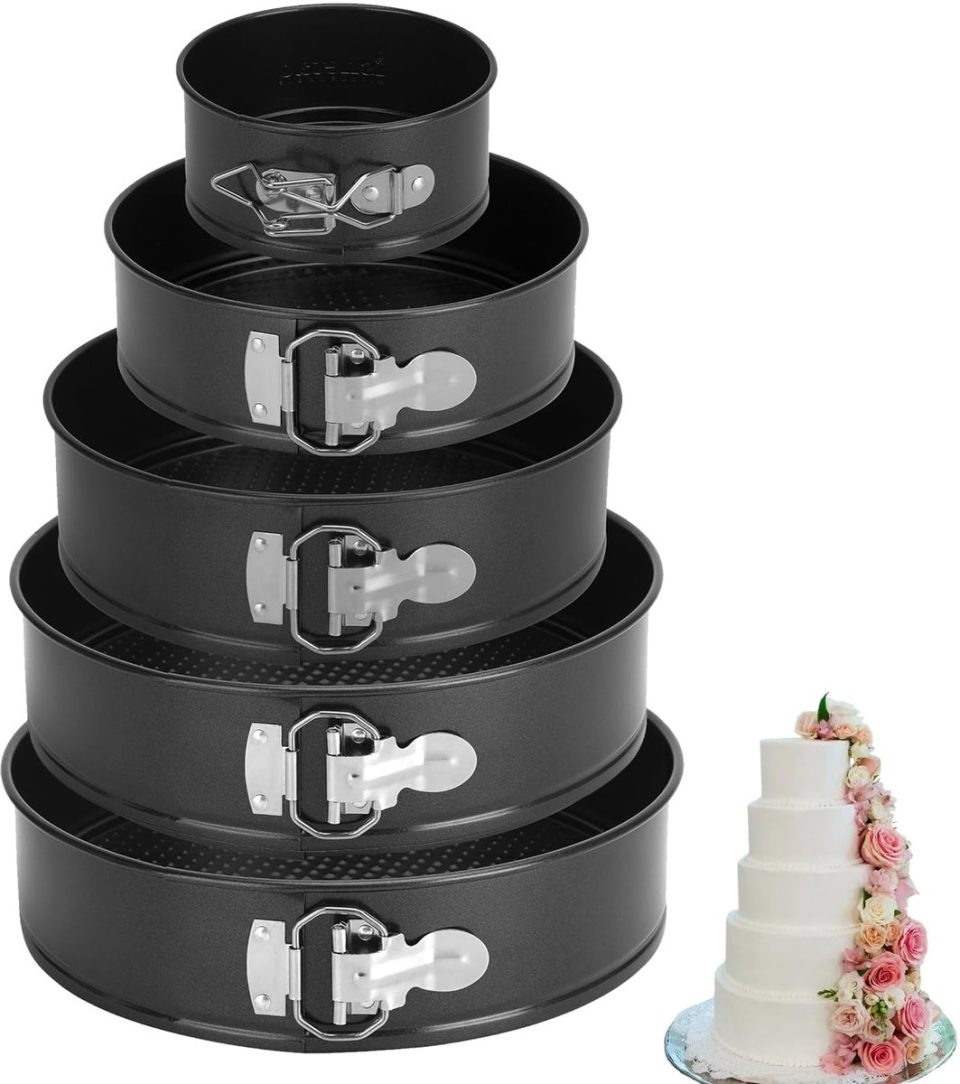 Famanu Set van 5 ronde springvormen 18 cm 26 cm
