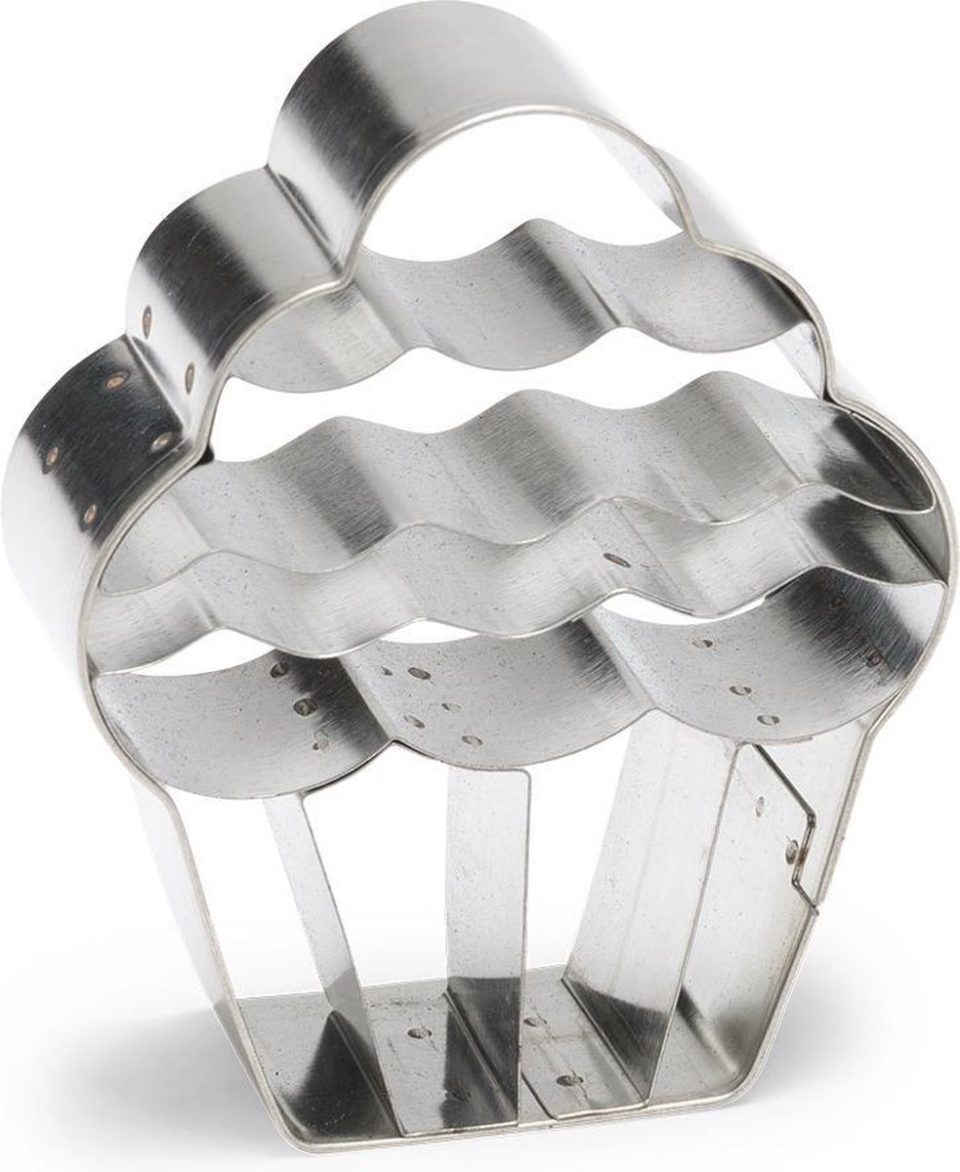 Patisse uitsteekvorm Cupcake RVS zilver 7 cm