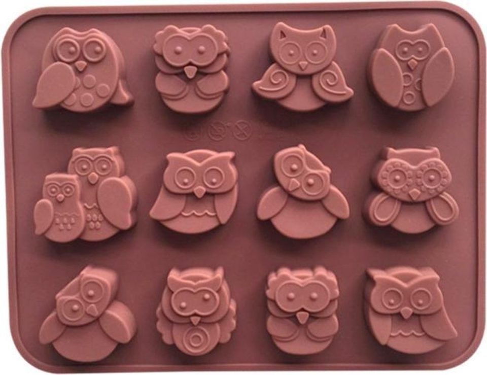 ProductGoods chocoladevorm mal Uil siliconen vorm