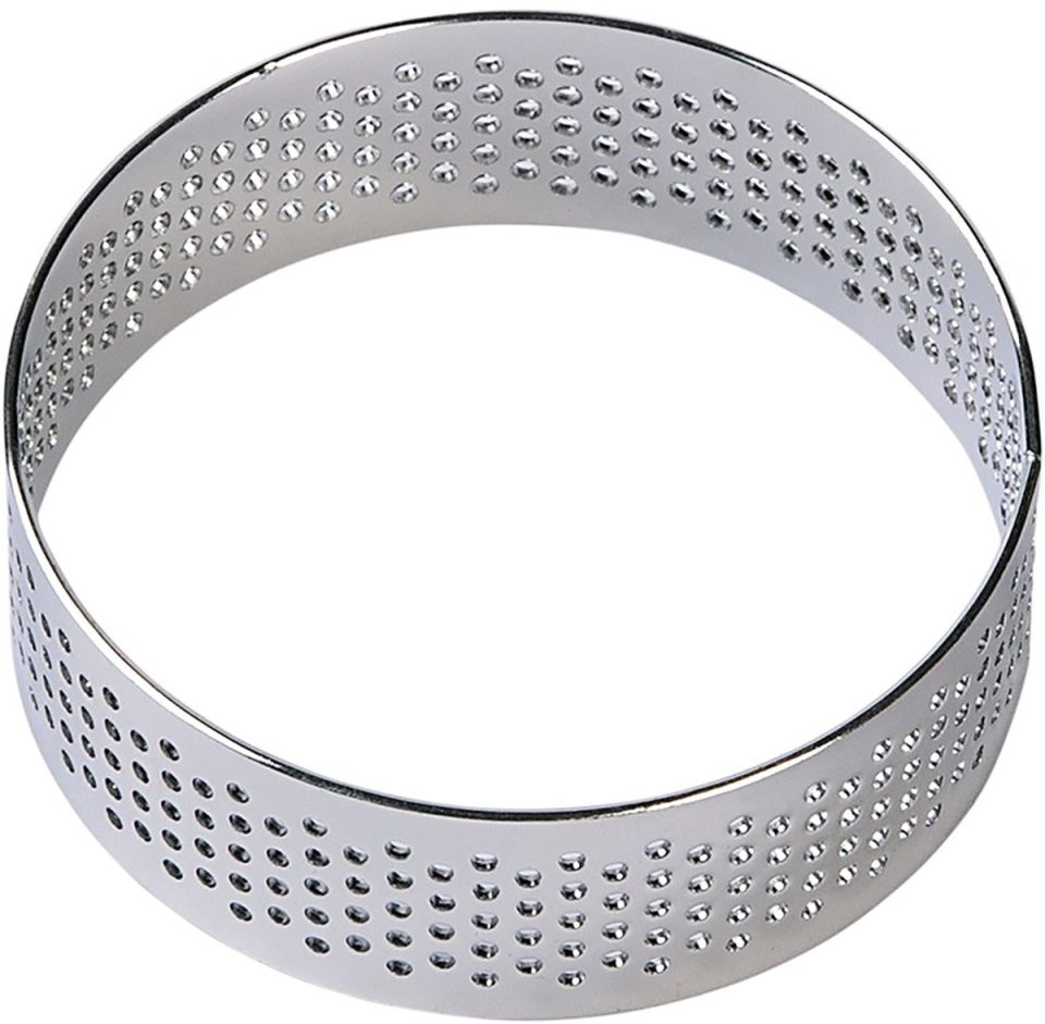 Brand New Cake taartring BrandNewCake® RVS Geperforeerd Ø6x2cm Kookring Bakring
