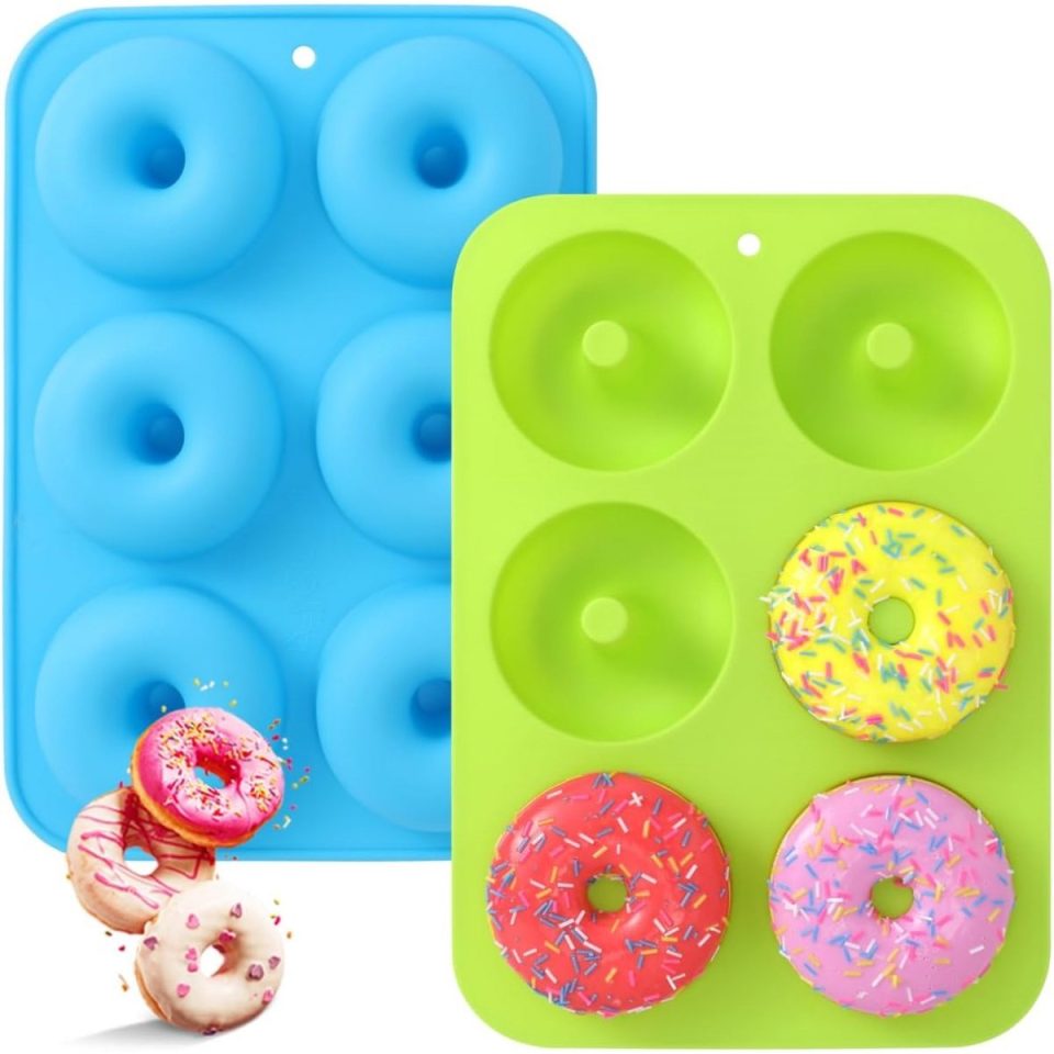 Excitat Siliconen donutvorm 2-delig Blauw groen