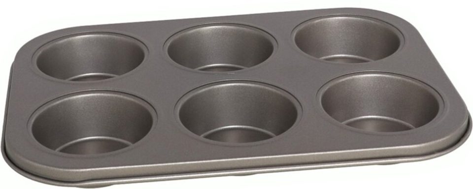 Gerimport bakvorm Muffins/cupcakes maken /blik voor 6X stuks 26 x 18 cm