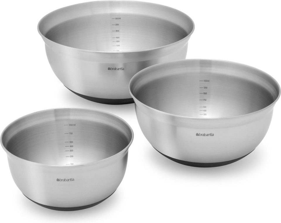 Brabantia beslagkom Profile 3-delig Matt Steel / Zwart