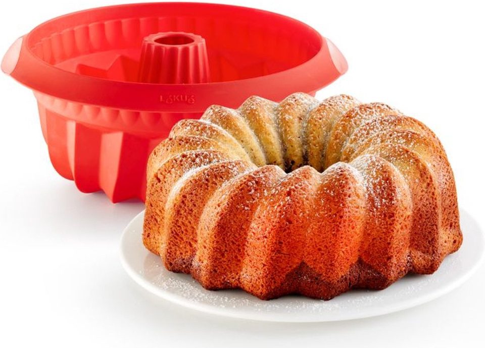 Lékué bakvorm Savarin Siliconen Red 22 cm