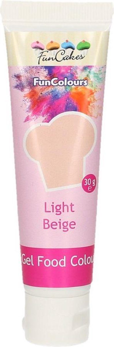 FunCakes kleurstof Eetbare Voedingskleurstof voor bakken Licht Beige 30 g
