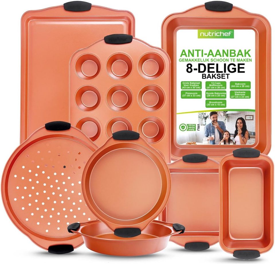 Nutrichef, Bakvormen set 8-delige