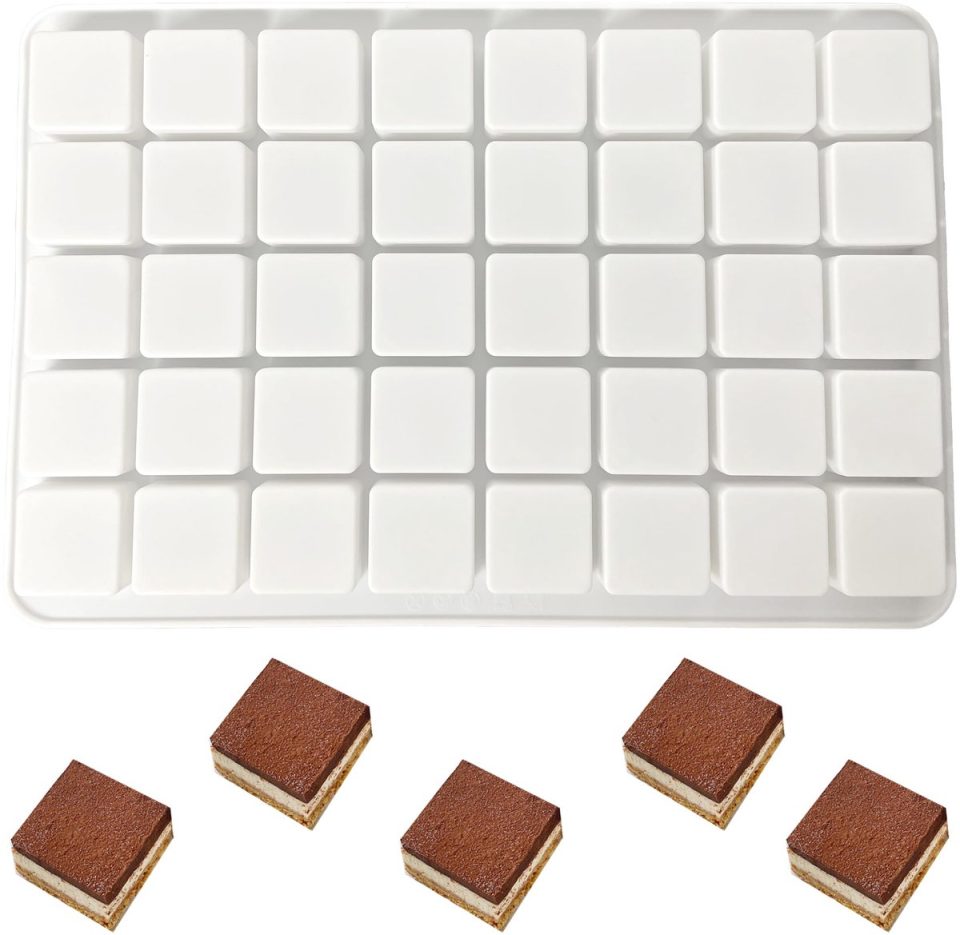 Unyqoos siliconen bakvorm voor Vierkante Chocolaatjes en IJsblokjes