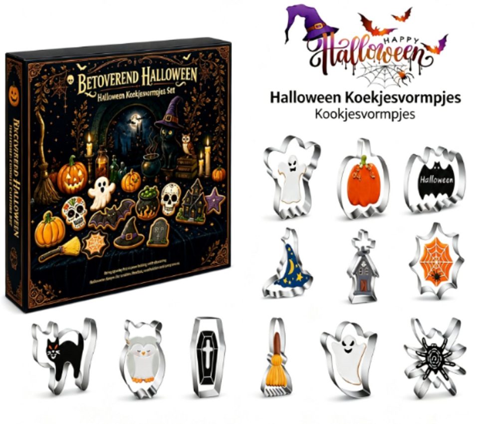 Sanorum Halloween Koekjesstekers Set 12-delig