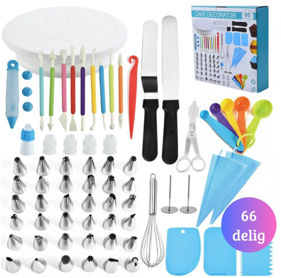 Janse Taart decoratie set 66 delig
