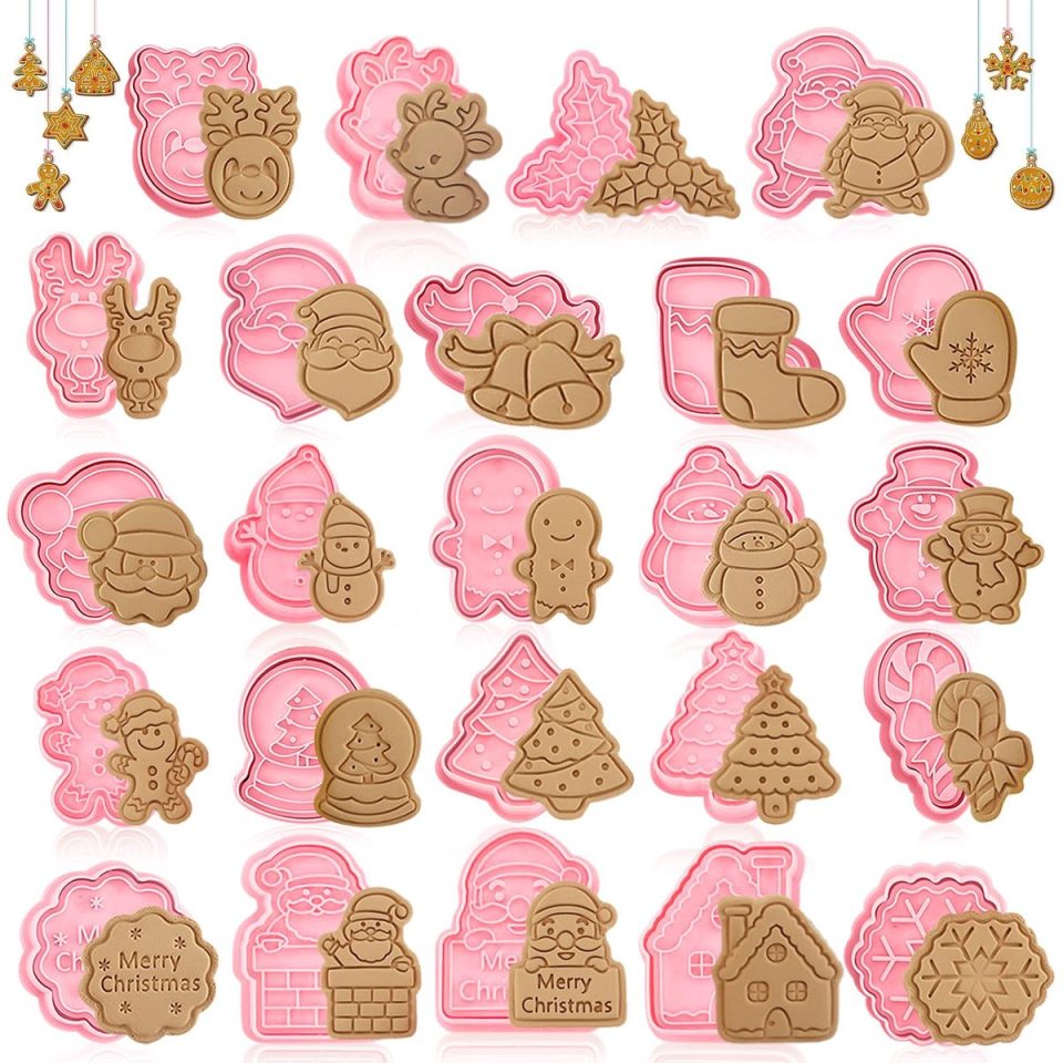 Jiasha Kerstkoekjesvormpjes, kerstkoekjesvormpjes (24 stuks)