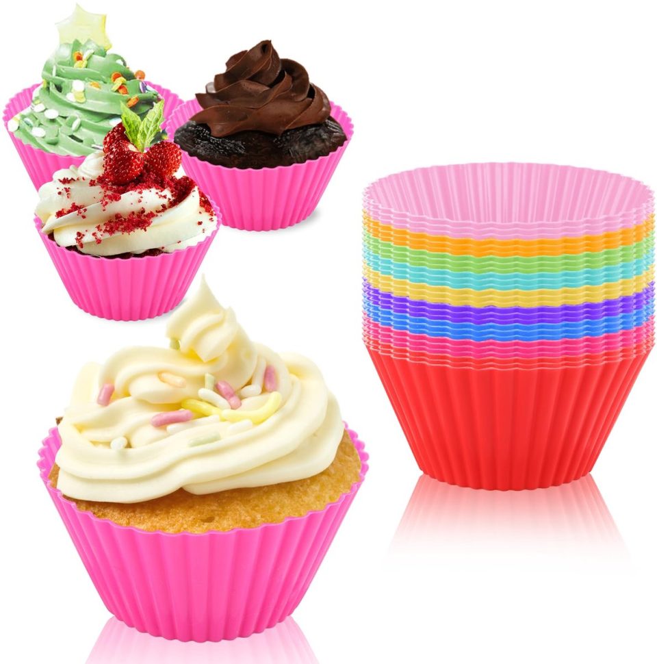 Ibenzoa Silikon Cupcake- en Muffinvorm Set (27 stuks)