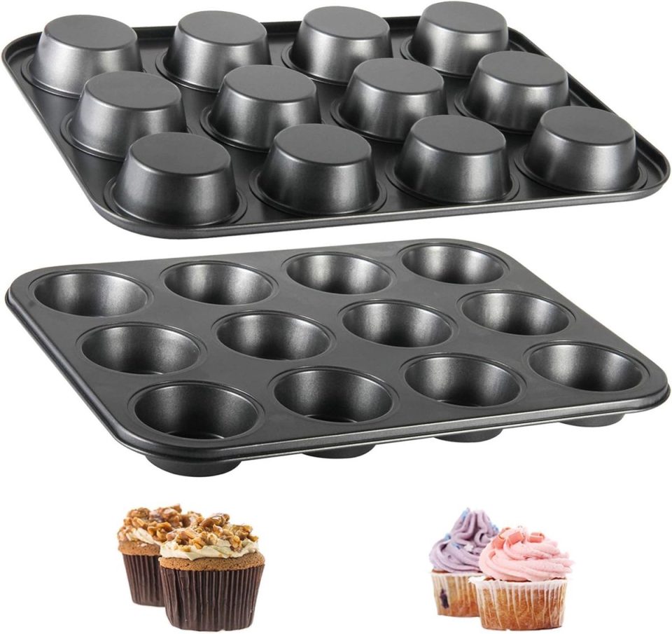 Famanu muffinvormen Grote 35,3 x 26,2 x 3 cm (2 stuks)