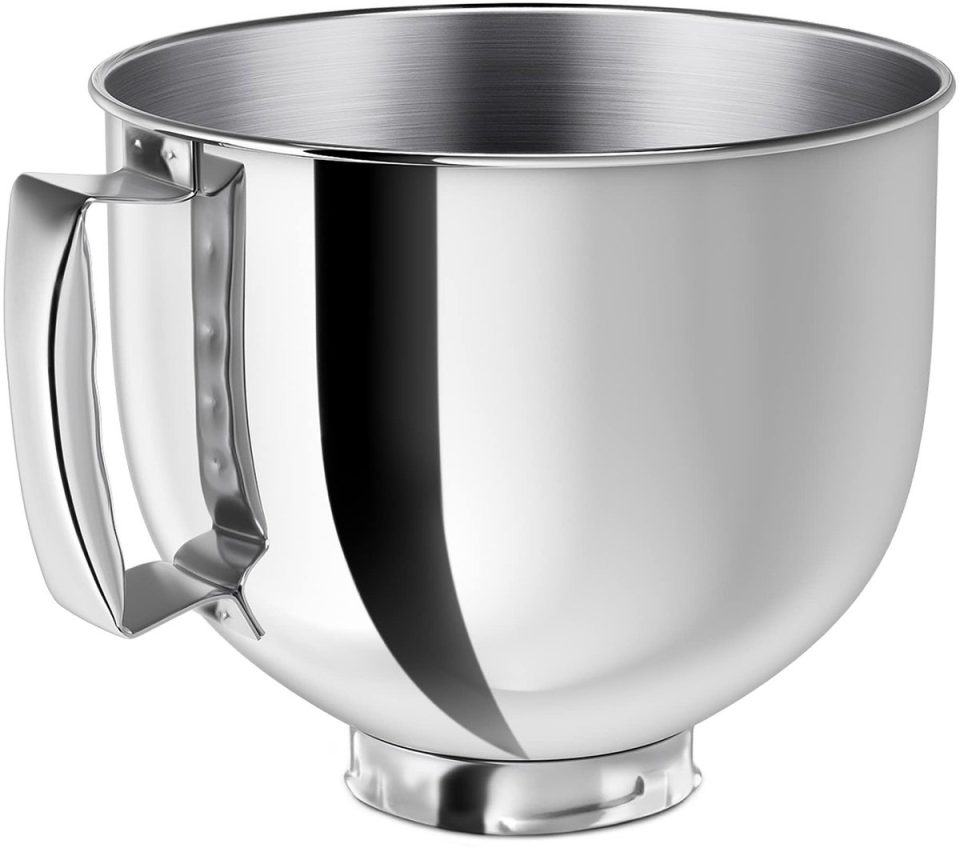 Ruijingsky Roestvrijstalen mengkom voor KitchenAid kantelmixers 5 l 4,8 l
