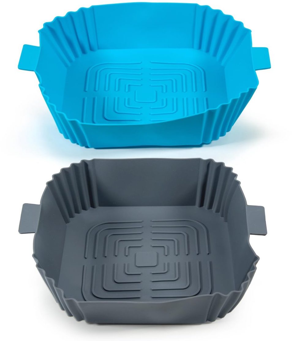Elalove siliconen mal voor Airfryer herbruikbare bakvormen 4,75 l (2 stuks)
