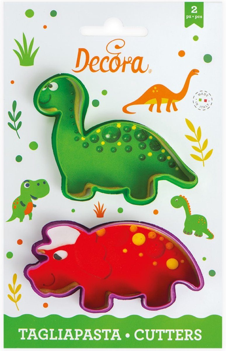 Decora Koekjesuitsteker Plastic Dinosaurus pk/2