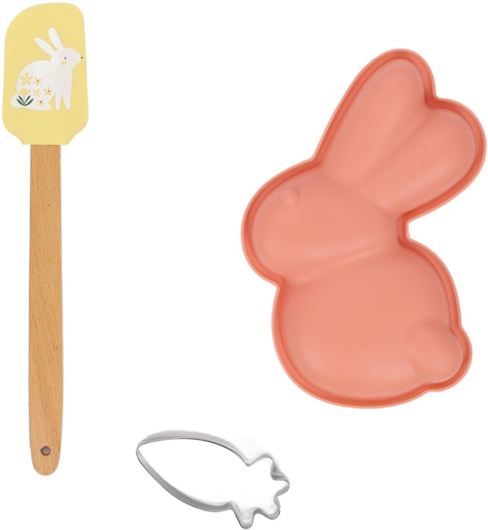 La Cucina Set bakaccessoires met paasmotief roze