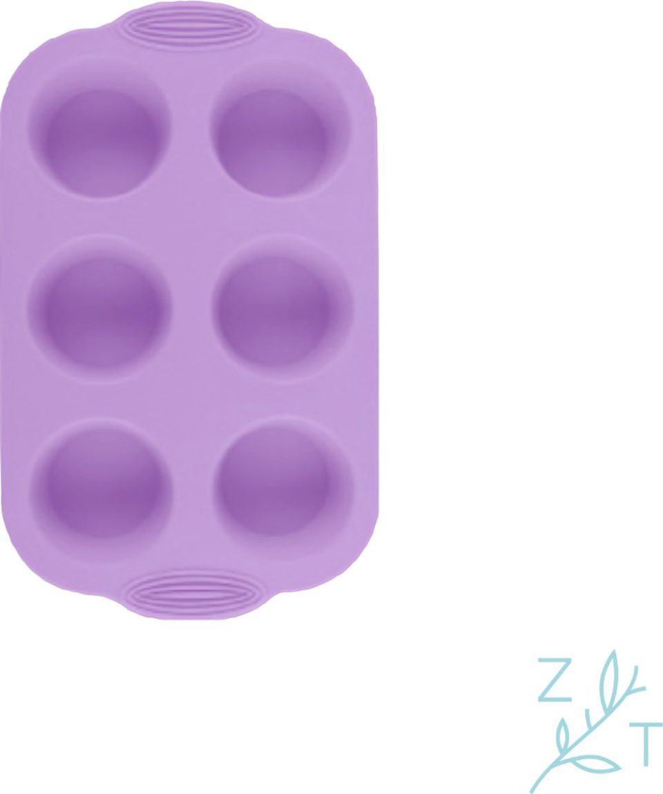 ZijTak bakvorm Muffin paars (6 stuks)