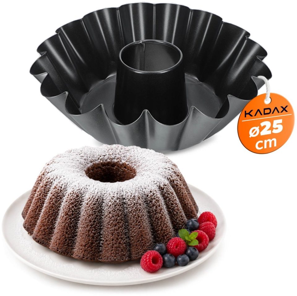 Kadax cakevorm Gugelhupfvorm, van blik met antiaanbaklaag 25 cm