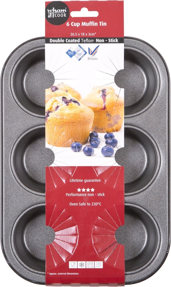 Wham Cook muffinvorm Essentials Non Stick (6 stuks)